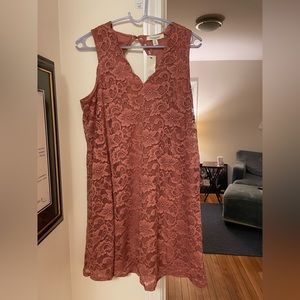 Beautiful lace dusty rose dress! Never worn!